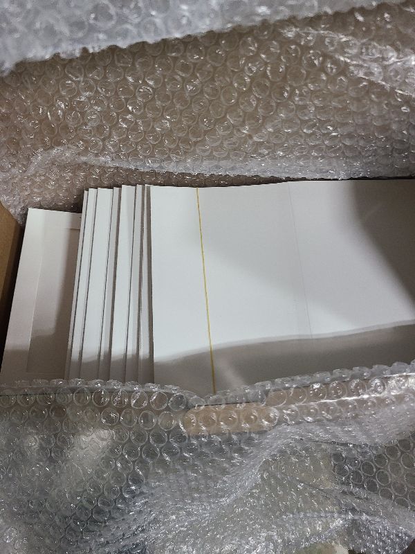 Photo 1 of 150 Pack Photo Folders Cardboard Picture Frame Photo Frame Note Cards Cardboard Folders Paper Greeting Cards Inserts for Portraits Christmas Wedding Graduation(4 x 6 Inch,White)