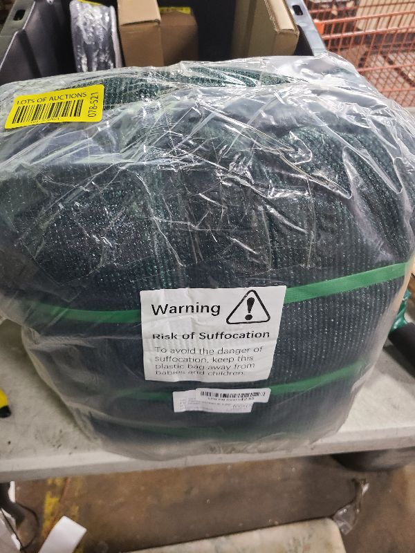 Photo 1 of Amgo 6' x 50' Green Fence Privacy Screen, Commercial Standard Heavy Duty Windscreen with Bindings & Grommets, 90% Blockage, Cable Zip Ties Included (We Make Custom Size)
