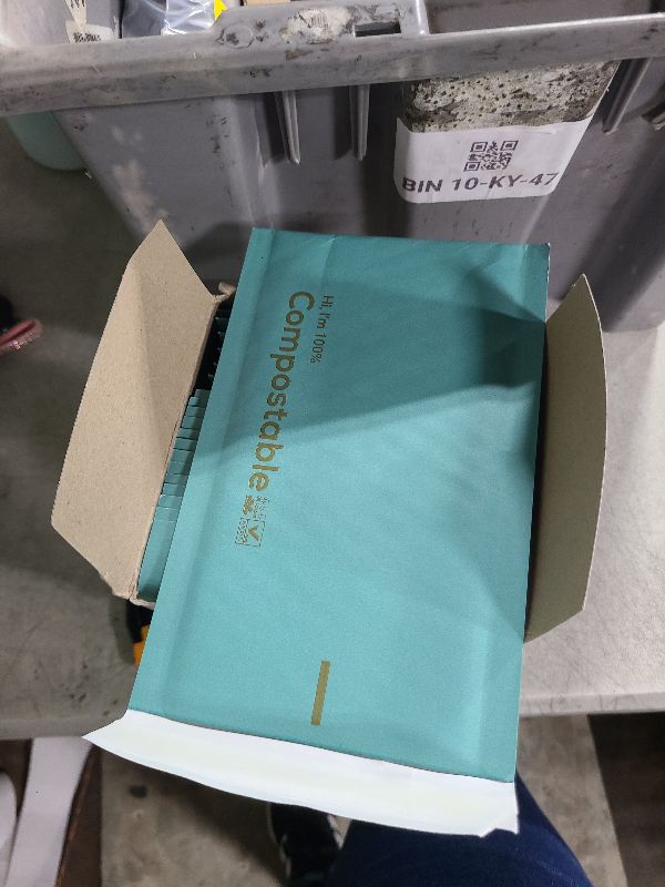 Photo 1 of 4x8 100% Biodegradable Bubble Mailers,25 Count Teal #000 Compostable Padded Packaging Wrap Envelopes Pouches Eco Friendly Self Seal Bags