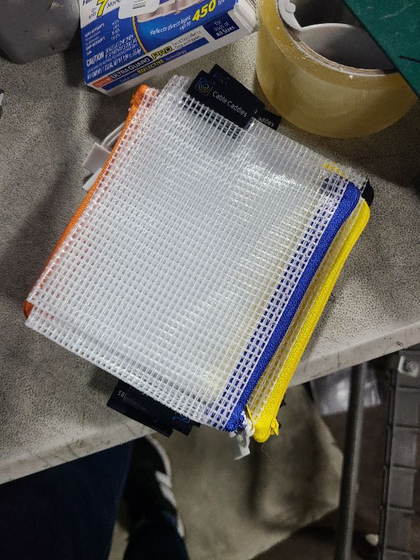 Photo 1 of 10 - USB Cable Organizer Pouches, Manage Cables, Travel Cable Oranizer, Color Coded with USB Zipper Pulls