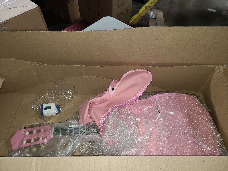 Photo 1 of 30" Wood Classical Guitar with Case and Accessories for Kids/Girls/Boys/Beginners (Pink)