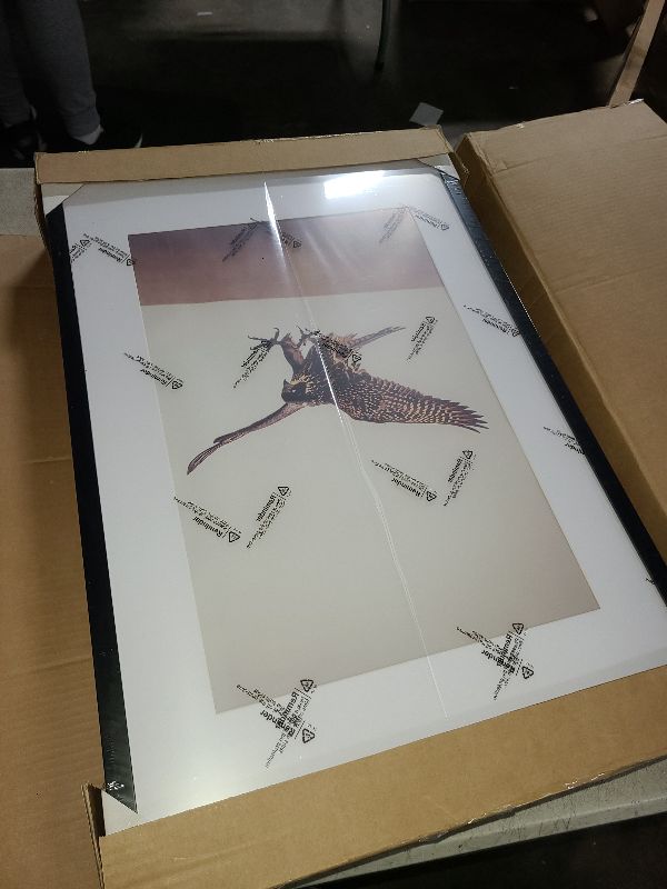 Photo 1 of 16x24 Picture Frame Set of 5,Display 12x18 Pictures with Mat or 16x24 without Mat, Black Photo Frames Tabletop or Wall Mount Display for Poster Diploma Certificate Document Prints Photos Paintings