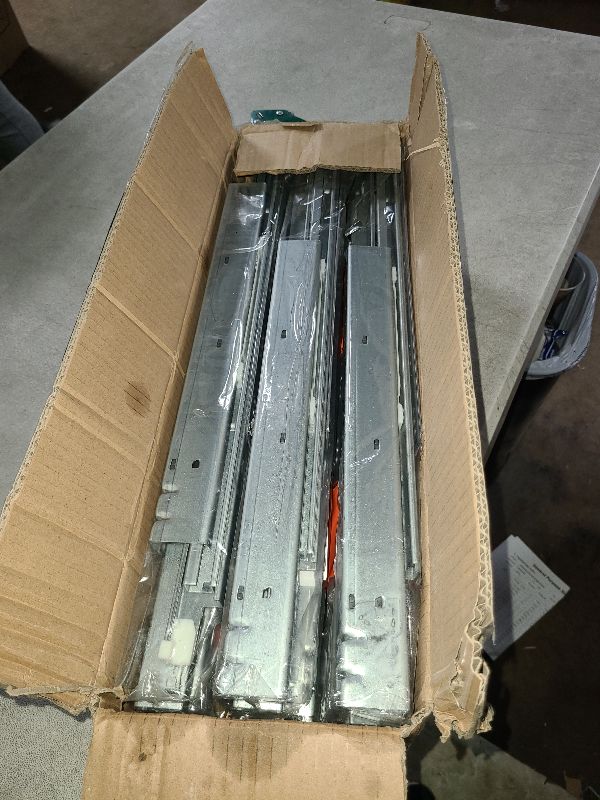 Photo 1 of 6 Pair of 22 Inch Undermount Soft Close Drawer Slides 100LB Load Capacity Full Extension Concealed Drawer Rails with 3D Locking Device