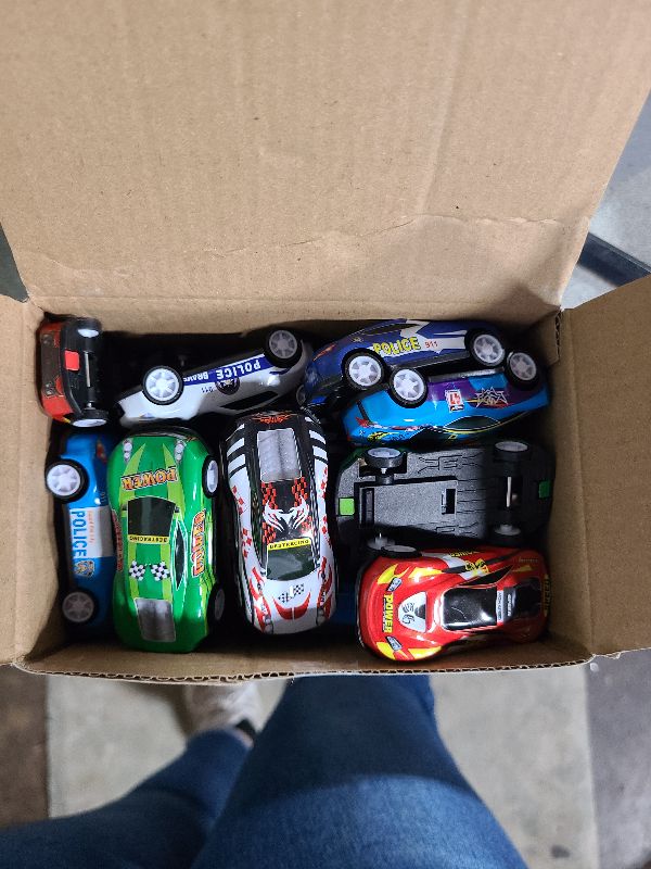 Photo 1 of 28 Pcs Pull Back Cars Toys for Kids, Party Favors Treasure Box Toys for Classroom Prizes Mini Vehicles Race Cars Bulk Xmas Gifts Pinata Goodie Bag Stocking Stuffers for Boys Girls Toddlers
