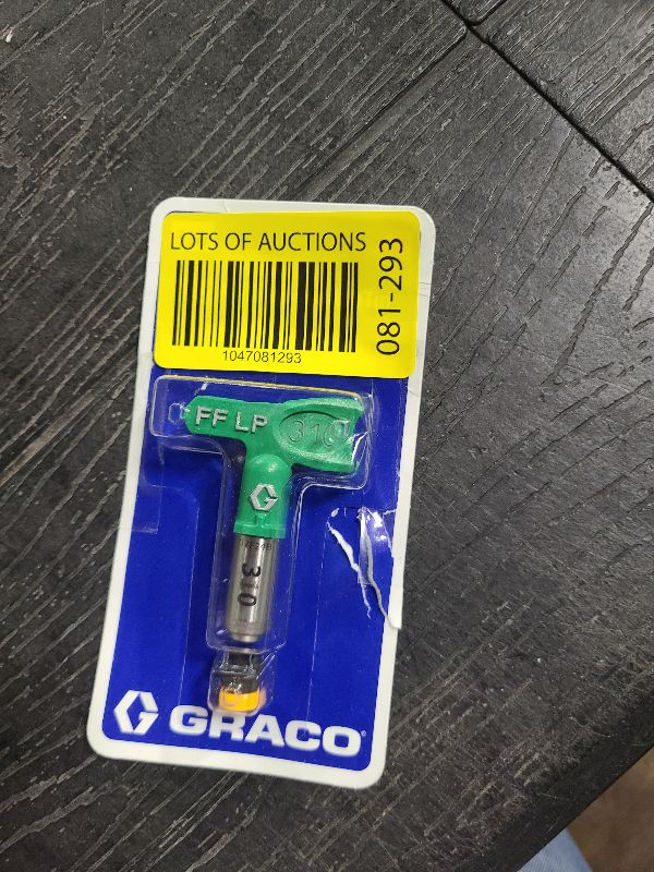 Photo 1 of 310 Graco FFLP310 RAC X Fine Finish Low Pressure Reversible Tip
