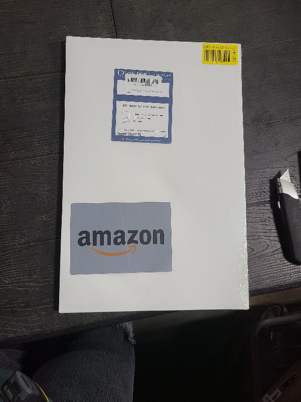 Photo 1 of 12" x 18" Cardstock Sheets for Inkjet or Laser Printers - Heavy 80lb Cover Matte Finish White - Great for Flyers, Menu's, Posters, Covers (50 Sheets)