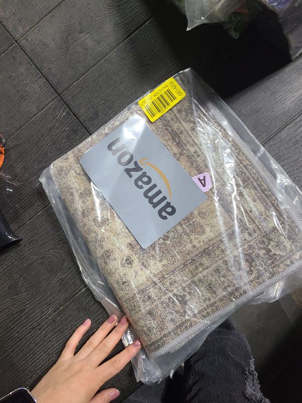 Photo 1 of 2x3 Entrance Rug Machine Washable Rug Small Door Mat,Ultra-Thin Low Pile Pad,Lightweight Indoor Carpet,Non Slip Floral Area Rug for Entryway,Bedside,Kids Room,Laundry,Bathroom,Sage