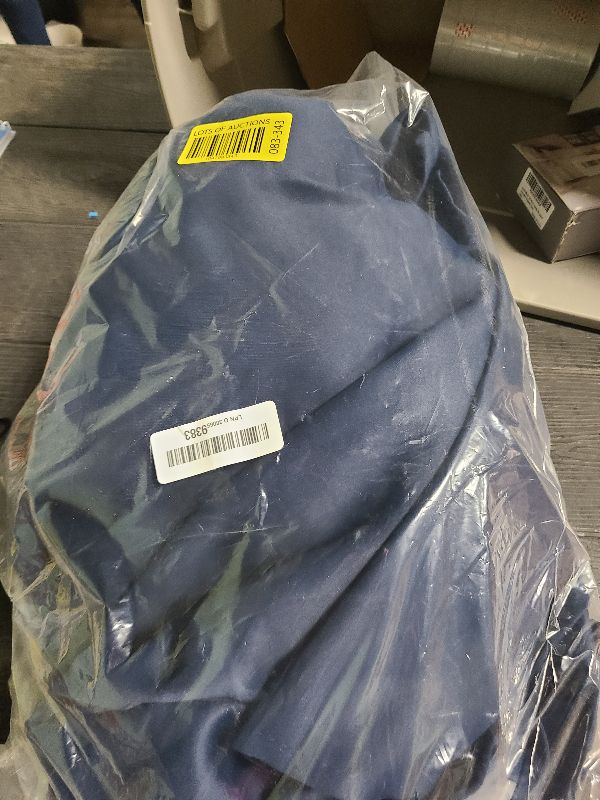 Photo 1 of NICETOWN Room Separating Divider, Room Divider Curtain Screen Partition, Function Thermal Blackout Patio Door Curtain Panel, Sliding Door Insulated Curtain for Patio, Navy, 8.3ft Wide x 8ft Long