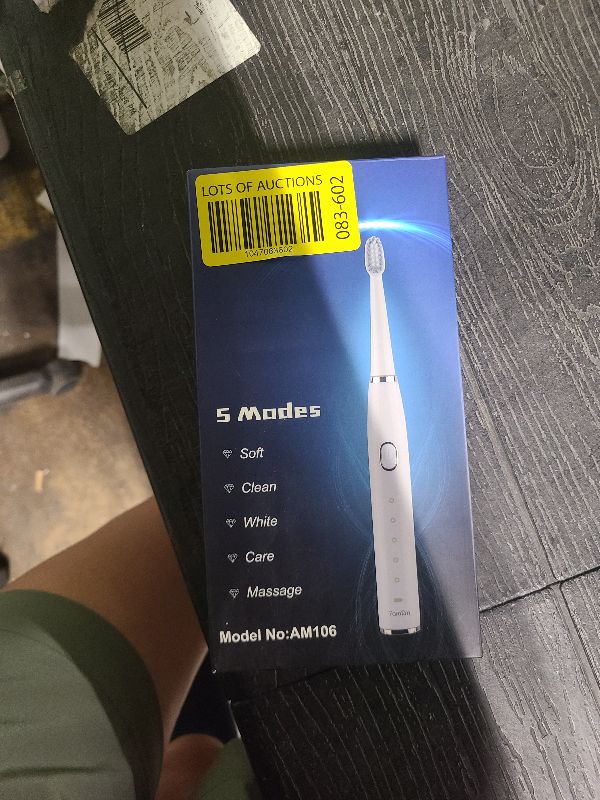 Photo 1 of 7AM2M Sonic Electric Toothbrush for Adults and Kids- High Power Rechargeable Toothbrushes with 8 Brush Heads,5 Adjustable Modes, Built-in 2-Minute Smart Timer,4 Hours Fast Charge for 30Days (Blue)