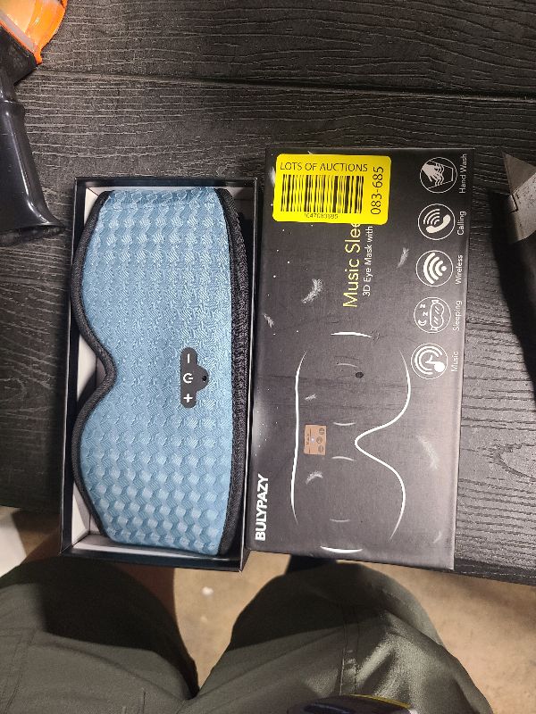 Photo 1 of 3D Sleep Mask with Bluetooth Headphones, Sleeping Headphones for Side Sleepers, Zero Eye Pressure, Adjustable Sleep Eye Mask, Ultra-Thin Stereo Speakers Perfect for Sleeping-Peacock Blue