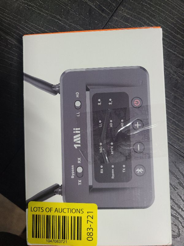 Photo 1 of 1Mii B03 Bluetooth 5.3 Transmitter Receiver for TV Home Stereo BT Headphones, aptX Low Latency & HD Bluetooth Audio Adapter, Splitter for Wired & Wireless, Optical RCA AUX 3.5mm Inputs/Outputs