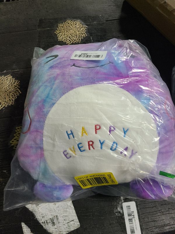 Photo 1 of 16’’ Unicorn Plush Toy, Unicorn Stuffed Animal Pillow, Cute Plushies for Girls, Soft Plush Toy Pillow for Hugging, Sleeping, Plush Gifts for Girls, Colorful-Purple