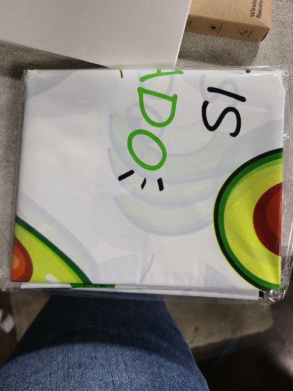 Photo 1 of 2 Pieces Avocado Tablecloths Fruit Avocado Birthday Tablecover, Cute Printed Table Cover for Fruit Themed Party Mexican Fiesta Party Baby Shower Birthday Decorations 86 x 51 Inches