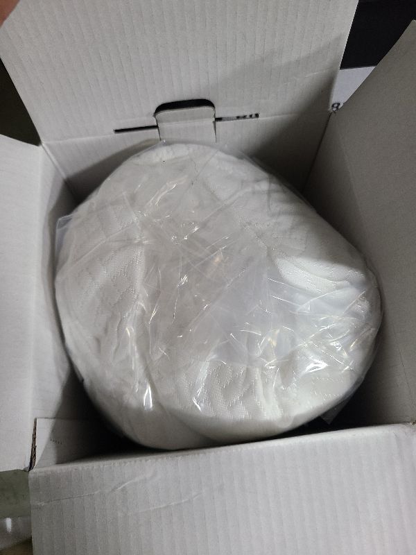 Photo 1 of 5 STARS UNITED Knee Pillow for Back Sleeping – Memory Foam Cushion for Sciatica Pain Relief – Under Leg Support for Sleeping on Back – Half Moon Bolster for Bed, White