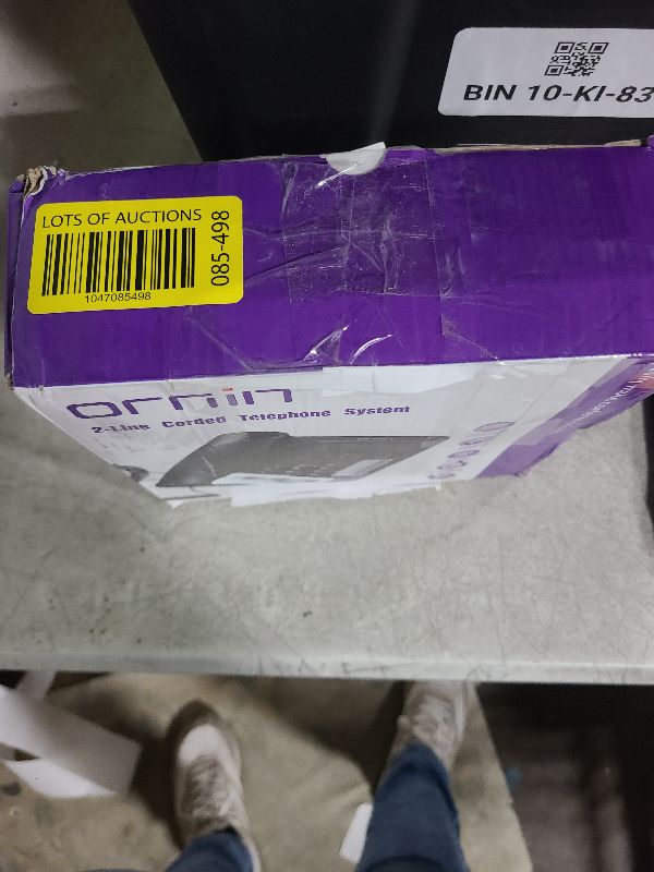 Photo 1 of Ornin 2-Line Corded Telephone Systems for Small Business and House, Desk Phone Only (Black)