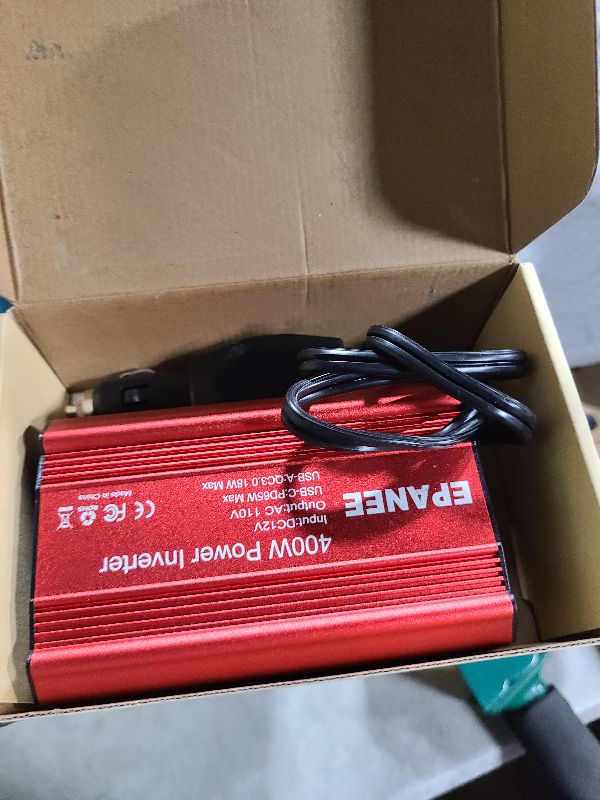Photo 1 of 400W Power Inverter 12V DC to 110V AC, Car Charger Plug in Adapter Outlet with PD 65W USB-C&QC 18W Port, Portable Power Converters for Laptop Vehicles Camping Road Trip Essentials Adults
