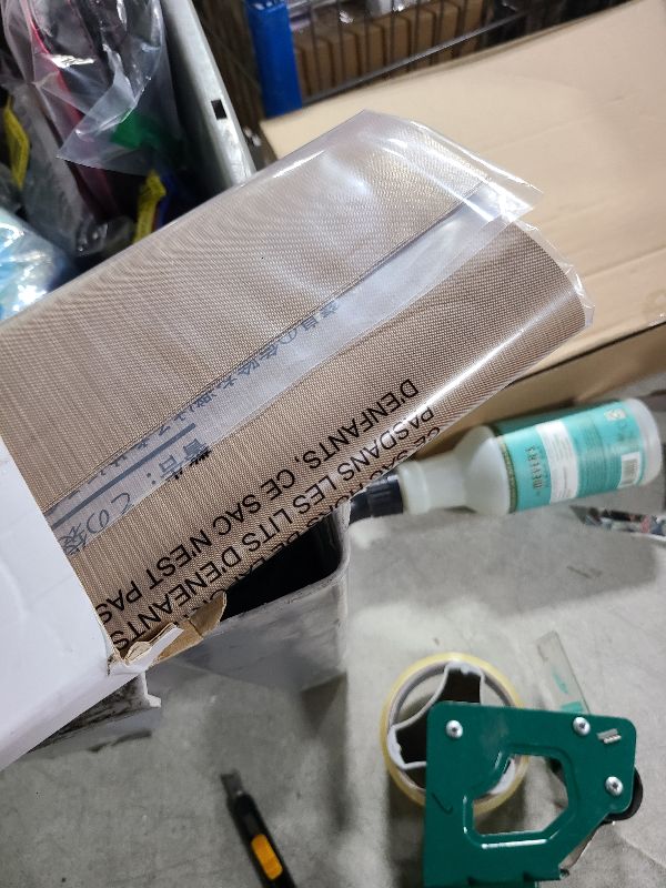 Photo 1 of 3 Pack PTFE Teflon Sheet 16 x 20" and 3 Rolls 10mm X 33m Heat Resistant Sublimation Tape for Heat Press Transfer Non Stick Paper Reusable Heat Resistant Craft Mat,Protects Iron,for Heat Press Machines