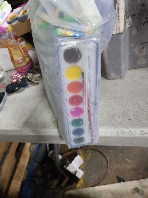 Photo 1 of 24 Set Watercolor Paint Sets for Kids End of the School Year Gifts for Students Graduation School Classroom Gift Exchanges Washable Water Color Painting with Canvases Party Favor