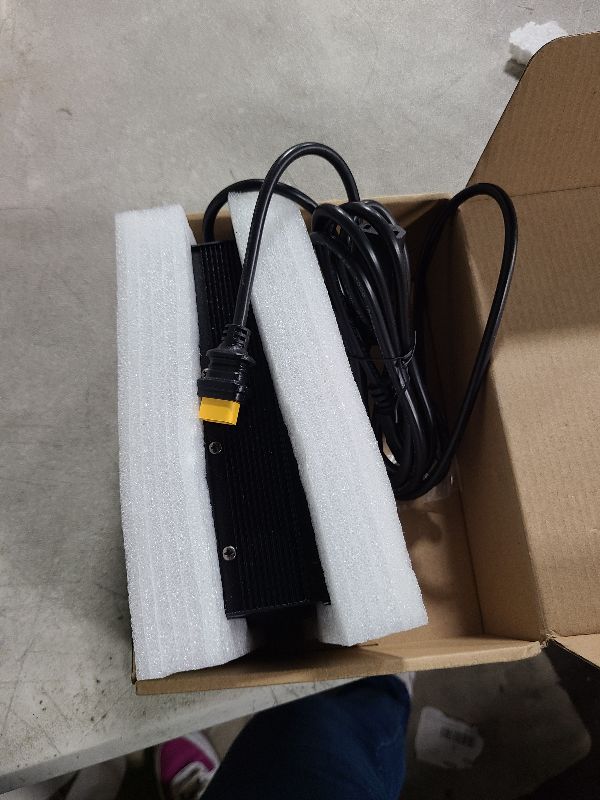 Photo 1 of 58.8V 10A Lithium ion Battery Charger Smart Charger Black with Cooling DC XT60 Male Connector 14S 52V Charger