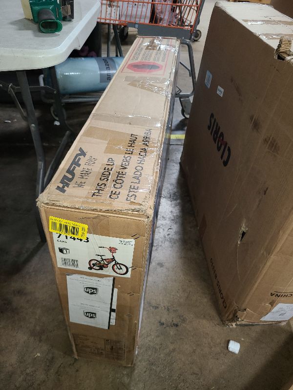 Photo 1 of Huffy Disney Pixar Cars Lightning McQueen 16 Inch Kid's Bike, Ideal for Ages 4-6 Years Old, Training Wheels Included, Quick Connect Assembly, Fun and Playful Graphics, Simple Coaster Brake