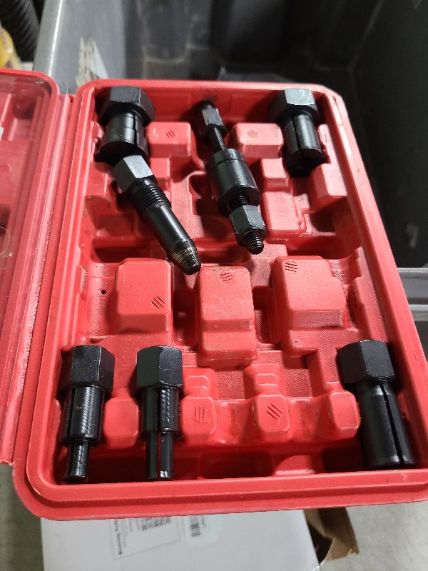 Photo 1 of ACIMOD 10PCS Motorcycle Blind Hole Bearing Puller Tool Kits with Instructions, 8-25MM Motorcycle Wheel Inner Bearing Removal Puller Tool Set