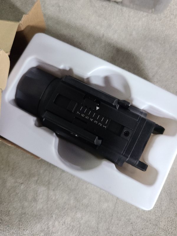 Photo 1 of 2250 Lumens Weapon Laser Light Combo - Adjustable Rail-Mounted Weapon Light Laser Flashlight, Aircraft-Grade Aluminum, Magnetic Rechargeable LED Strobe Tactical Gun Light Combo