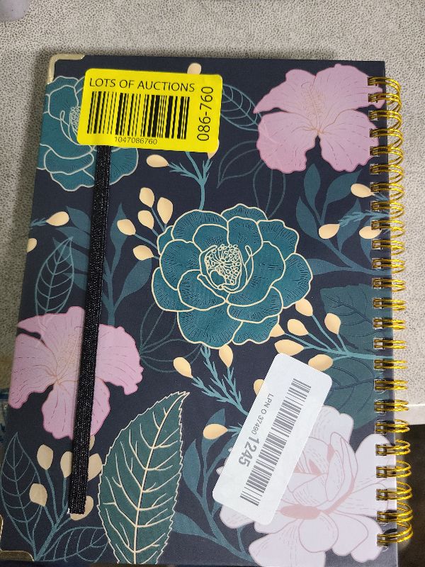 Photo 1 of 2025 Planner, Weekly and Monthly Planner, Jan.2025 to Dec.2025, A5 size with Tabs, Spiral Bound, Metal Cladding, Daily planner for School, Teacher, Office, Dark Green