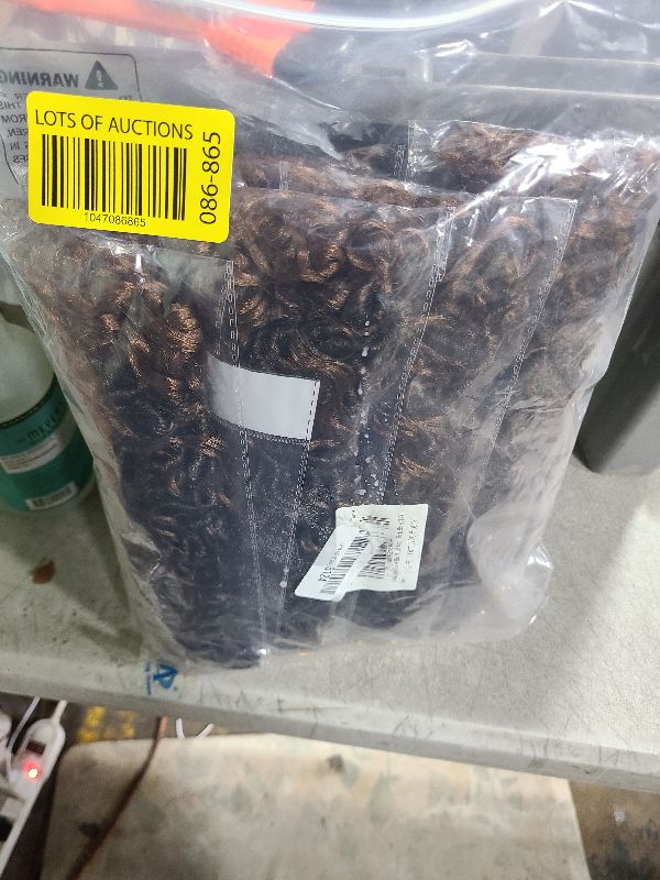 Photo 1 of 8 Packs Goddess Faux Locs Crochet Hair for Black Women, Goddess Locs Crochet Hair, Boho Style Locs, River Hair with Curly Ends (18Inch, T30#, 8Packs)