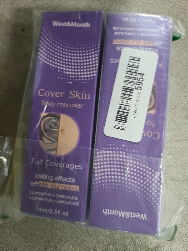Photo 1 of 2 Pack All over Complexion Perfector, Body Coverage Perfector, Cream Body Makeup, Transfer-Resistant, Waterproof Body Makeup, Long Last Body Foundation