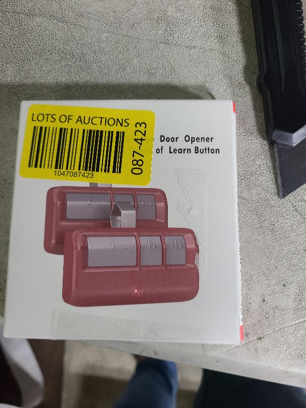 Photo 1 of 2 for Chamberlain LiftMaster Craftsman Garage Door Opener Remote 893LM 893Max 971LM Universal, Red