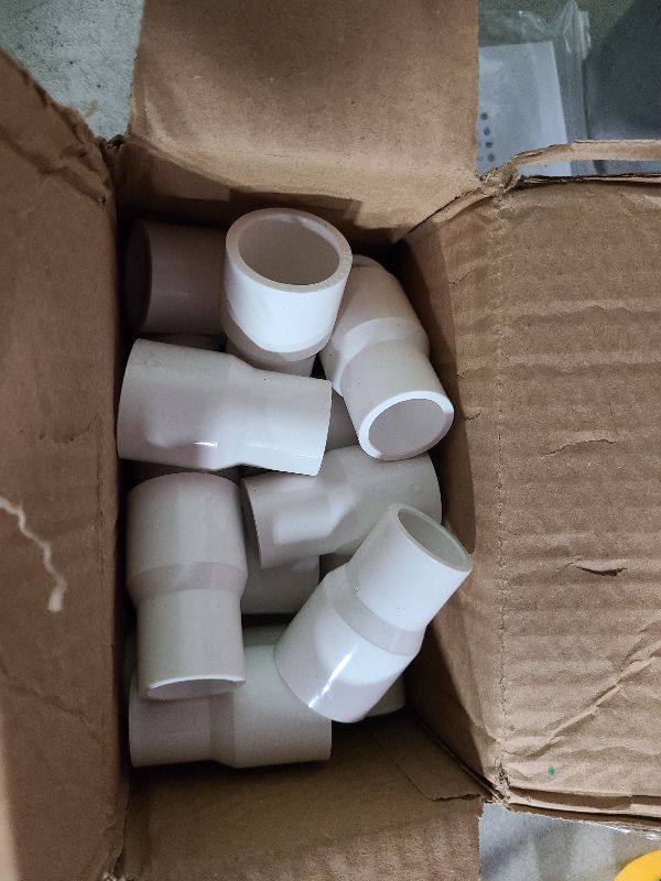 Photo 1 of 20Pack 3/4" x 1/2" PVC DWV Reducer Coupling Adapter (Socket x Socket) Schedule 40 PVC DWV Slip Reducing Coupling Pipe Fittings, PVC Increaser/Reducer Coupling for Home Sewer Plumbing