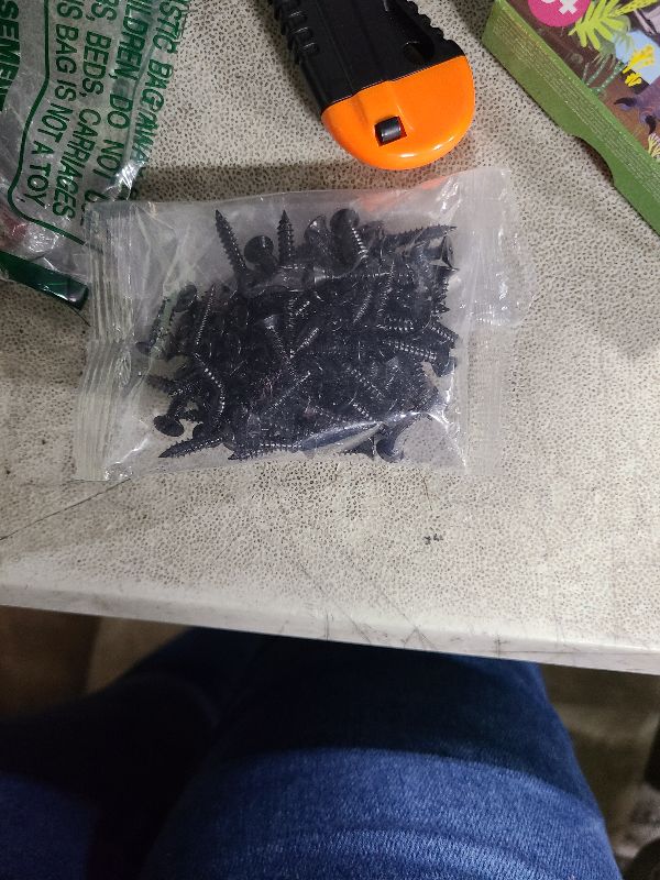 Photo 1 of #8 x 3/4" Wood Screw 100Pcs 18-8 (304) Stainless Steel Screws Flat Head Phillips Fast Self Tapping Drywall Screws Black Oxide by SG TZH