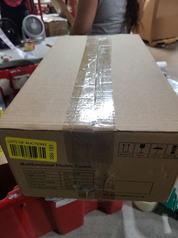 Photo 1 of **MISSING LID**
Bear Hot Pot Electric with Steamer, 1.6L Rapid Noodles Cooker, Mini Pot, Non-Stick Frying Pan for Steak, Ramen, Egg, Oatmeal, Soup with Power Adjustable