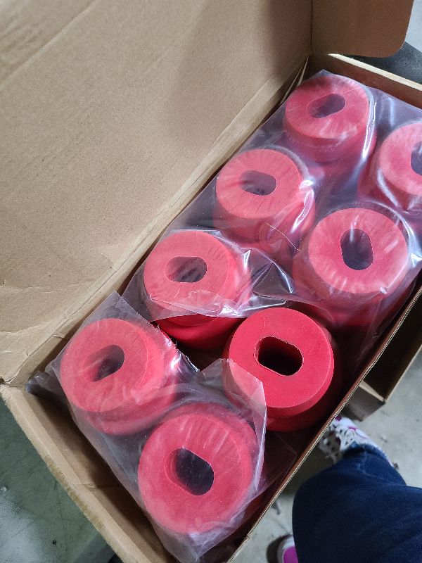 Photo 1 of 7-141 Body and Cab Mount Bushing Kit for Chevy Silverado & Sierra 1500/2500 2WD/4WD 1999-2014 Polyurethane Body Cab Mounts & Washers (Red 24PCS)