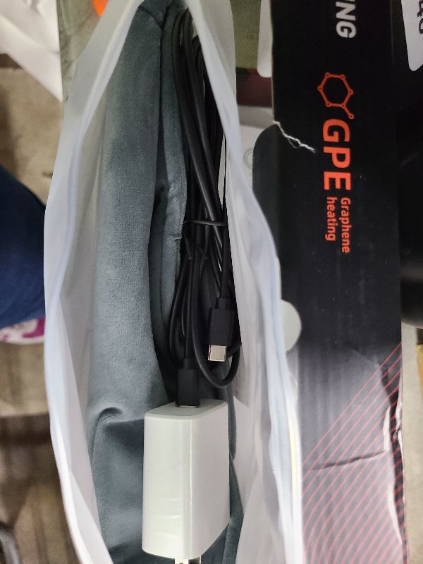 Photo 1 of 12V Heating Pad for Back, Neck, Period Cramps Pain Relief,USB C Heating Pad with 2hrs Auto Shut Off, 3 Heating Levels,Moist Infrared Heating Pads,11.8" x23.6”?No Built-in Battery?