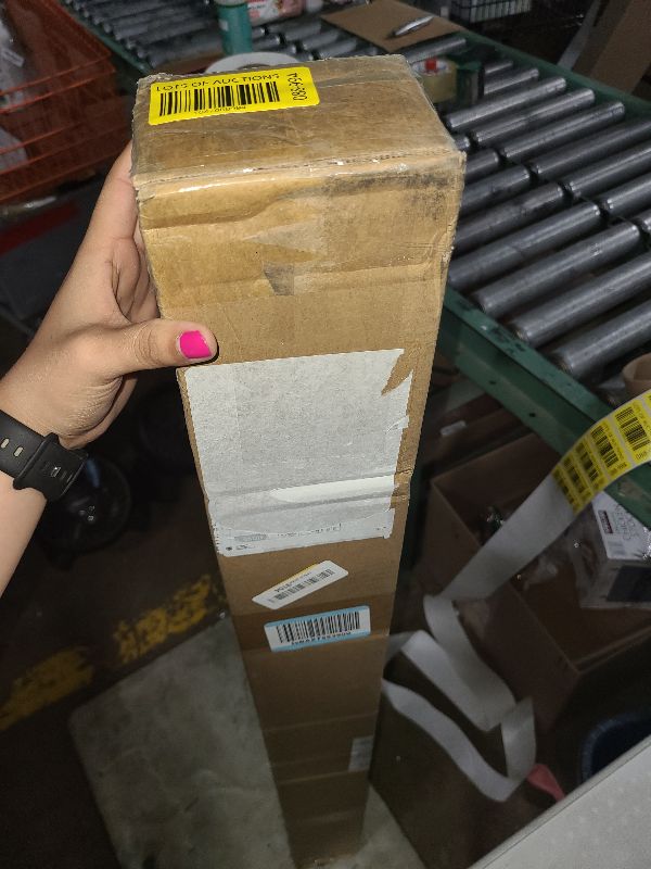 Photo 1 of Amazon Basics Adjustable Curtain Rods for Windows, Round Finials, 1-Inch Rod, 72" to 144", Nickel, Pack of 1