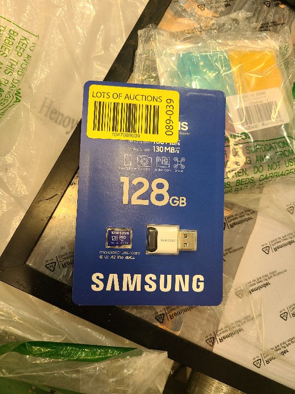 Photo 1 of Samsung PRO Plus microSD Memory Card + Reader, 128GB MicroSDXC, Up to 180 MB/s, Full HD & 4K UHD, UHS-I, C10, U3, V30, A2 for Android Phones, Tablets, GoPRO, DJI Drone, MB-MD128SB/AM, 2023