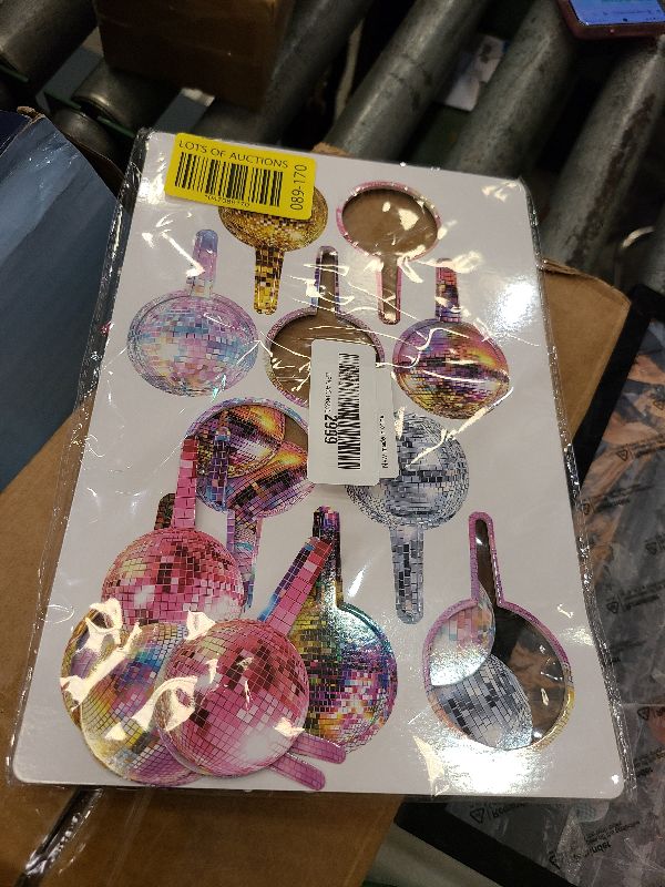 Photo 1 of 40 PCS Disco Cupcake Toppers
