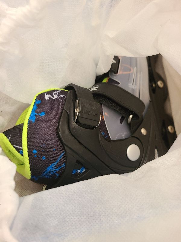 Photo 1 of 2PM SPORTS Adjustable Kids Inline Skates Boys Ages 4-8 8-12 3-5 4-6 6-12 10-12 with Light Up Wheels, Roller Skates Blades for Boys Beginner Youth Indoor Outdoor Size 11C 1 2 3 4 5 6 7 8 Dinosaur