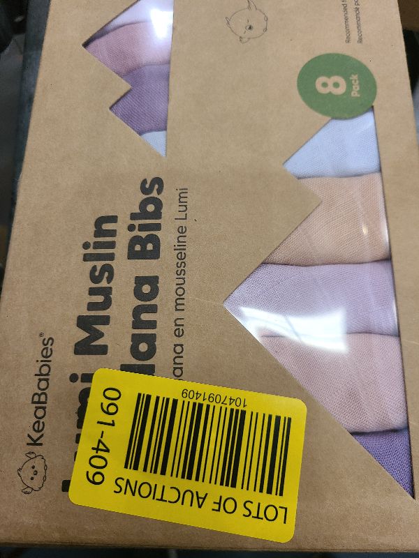 Photo 1 of 8-Pack Muslin Baby Bibs for Boys, Girls - Muslin Bandana Drool Bibs for Baby Girl & Boy, Drooling Newborn, Teething Toddler, Infant 0-36 months, 100% Cotton Extra Absorbent & Soft (Lavender)