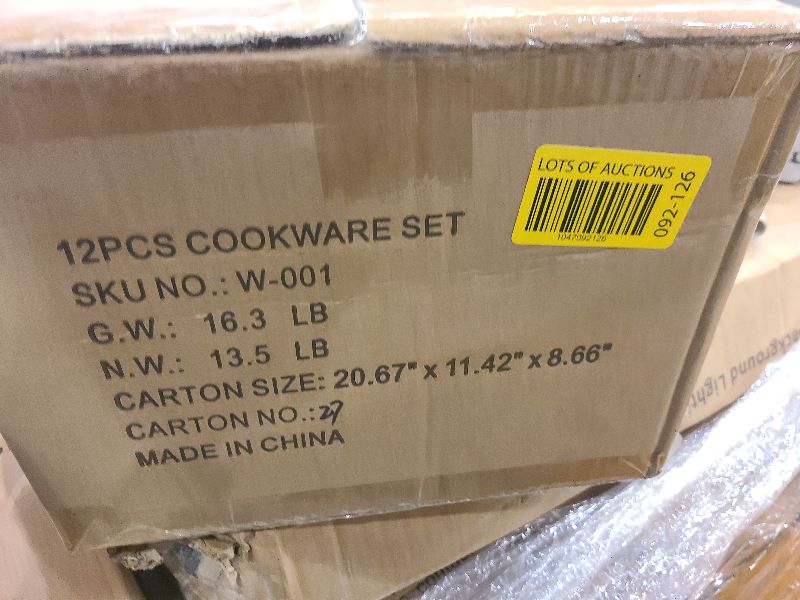 Photo 1 of 12-Piece Induction Ready Stainless Steel Cookware Sets with Glass Lid, Silver on Cookware Sets Stainless Steel