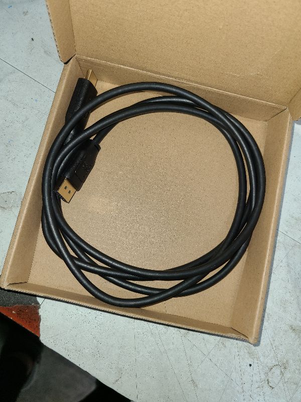 Photo 1 of Amazon Basics DisplayPort to HDMI Cable, Uni-Directional, 4K@30Hz, 1920x1200, 1080p, 6 ft, Black