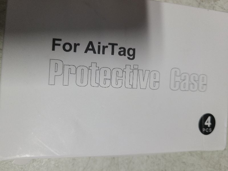 Photo 1 of 4 Pack,IPX8 Waterproof Airtag Holder for Apple Air Tags with Air Tag Keychain,Shockproof GPS Cover [Anti-Scratch] [PC+Silicone] Air-Tag Item Finders Case for Pets,Kids,Luggages-Black/Blue/Green/Red