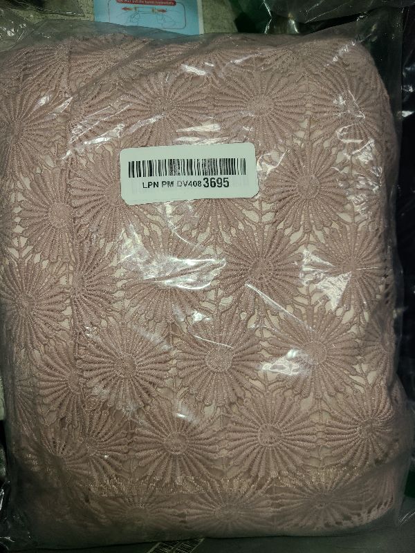 Photo 1 of Cololura Elegant Sexy Floral Lace Short Sleeve Off Shoulder Evening Gown Party Formal Bodycon Midi Dress Pink (SIZE: 2XL)