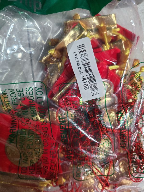 Photo 1 of 24 Set Golden Snake Pendants 2025 Year of the Snake Pendant with Red Rope Lunar New Year Lucky Snake Statues Charm with Red Drawstring Bag Chinese New Year Zodiac Gift Blessing Souvenir Decoration