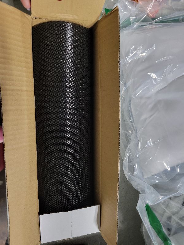 Photo 1 of AggAuto Universal 40"x13" Car Grill Mesh - 100x33cm Aluminum Alloy Automotive Grille Insert Bumper 3x6mm Rhombic Hole, One of the Most Multifunctional Shape Grids Black