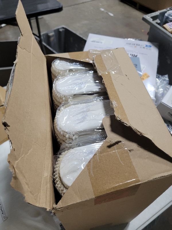 Photo 1 of 1200 Pcs Hot Dog Trays 6 Inches Fluted Paper Hot Dog Liners Disposable White Paper Food Trays Rectangular Hot Dog Holder Boats Container for Sandwiches Hamburgers Corn Serving Stand Party Festival