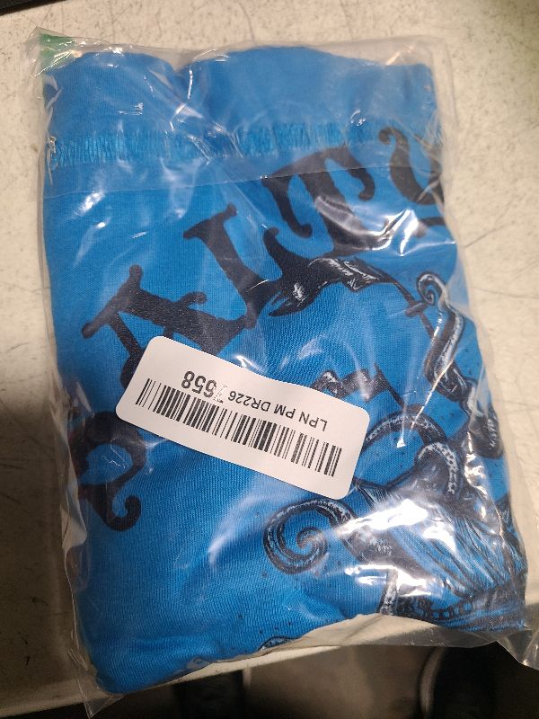 Photo 1 of  Salty Joe's Octopus Attack Logo Surf Shop Graphic Tank Top blue size M
