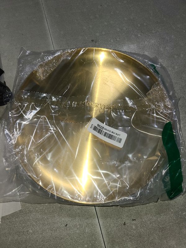 Photo 1 of JOIKIT 6 Pack 10 Inch Gold Stainless Steel Plate, Round Metal Dinner Plates, Kitchenware Dinner Dishes Serving Tray Large Camping Plates for BBQ, Snack, Food Serving, Dishwasher Safe