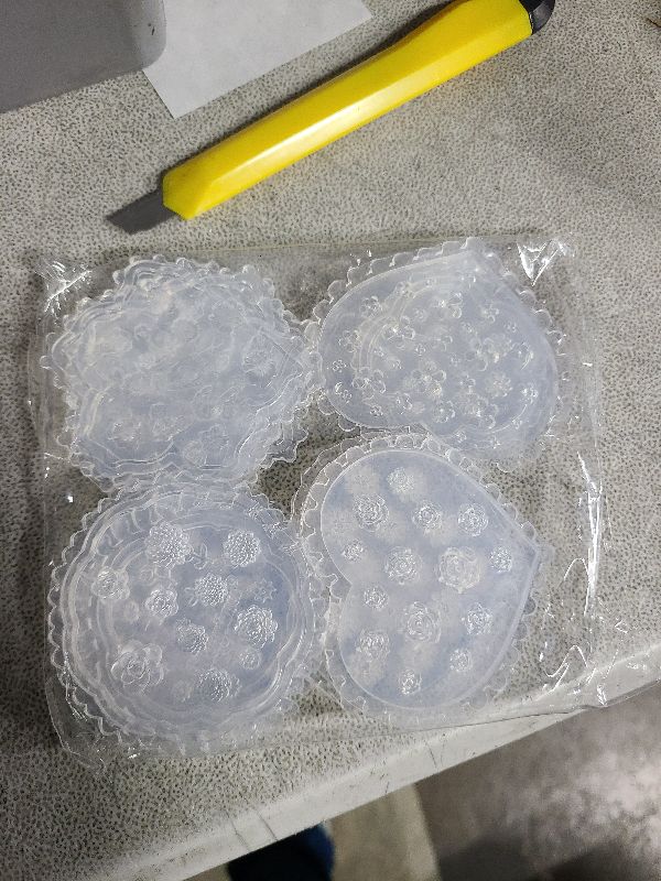 Photo 1 of 10 Pcs Small Flower Polymer Clay Molds Mini Flower and Leaf Mini Floral and Leaf Craft DIY Tool, Small Rose Daisy Silicone Polymer Clay Molds for Jewelry Earring Making Decoration(Floral Style)